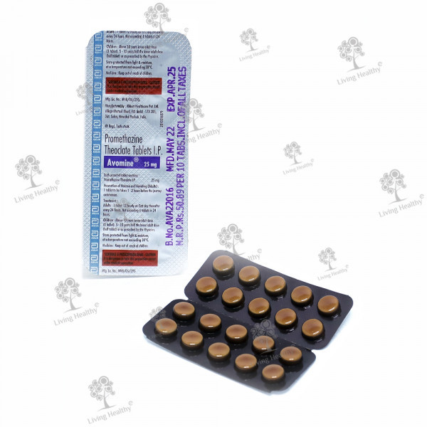 AVOMINE 25 MG TAB (10 TAB)