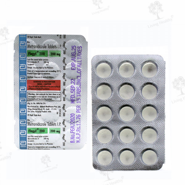 FLAGYL 200 MG TAB (15 TAB)