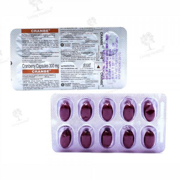CRANBE 300 MG CAP (10CAP)