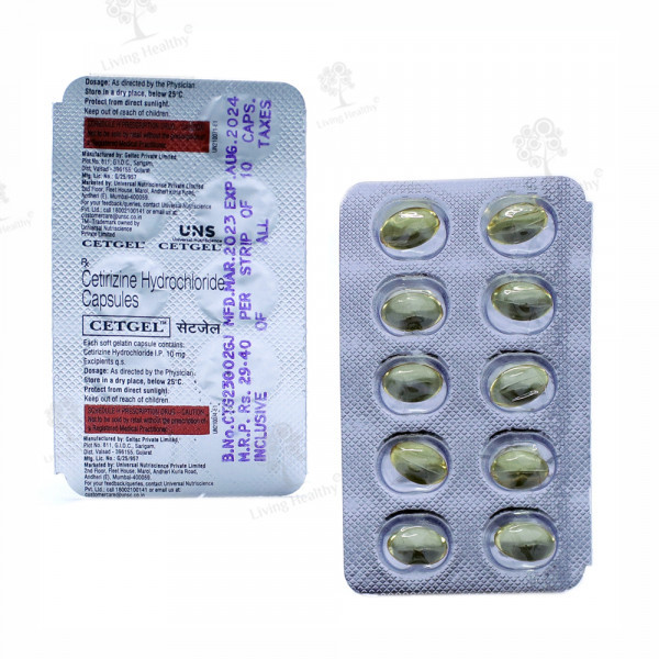 CETGEL CAP (10 CAP)