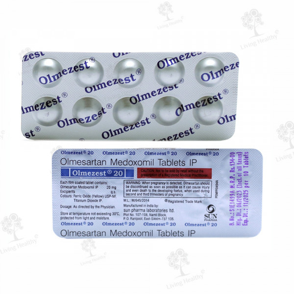OLMEZEST 20 MG TAB (10 TAB)