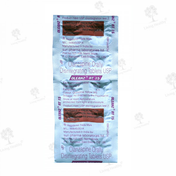 OLEANZ RT 15 MG TAB (10TAB)