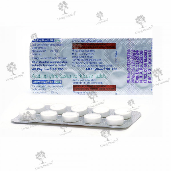 AB PHYLLINE SR 200 MG TAB (10 TAB)
