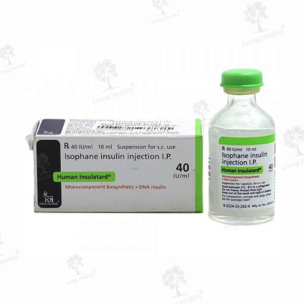 HUMAN INSULATARD 40 IU/ML INJ. (VIAL)  (10ML)
