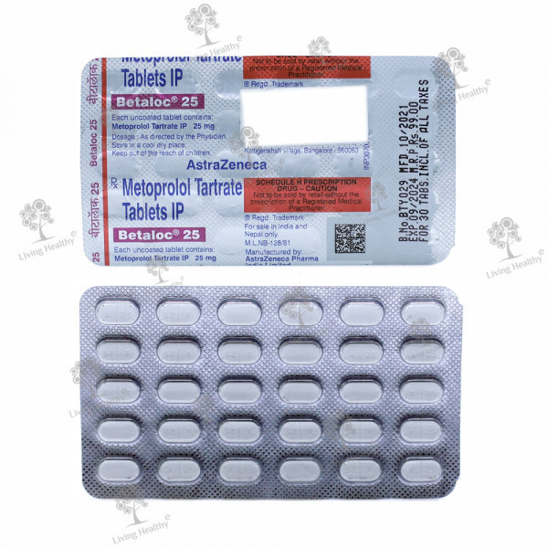 BETALOC 25 MG TAB (30TAB)