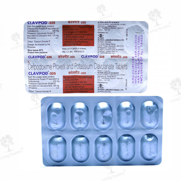 CLAVPOD 325 MG TAB (10 TAB)