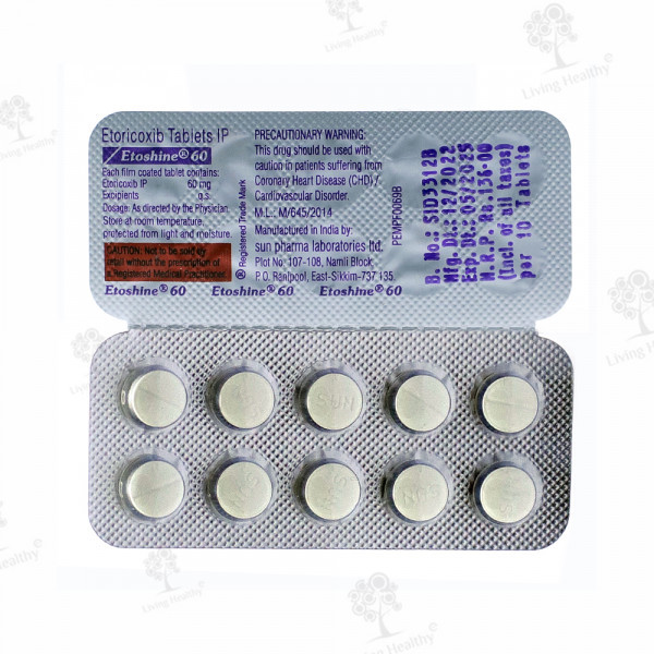 ETOSHINE 60 MG TAB (10TAB)