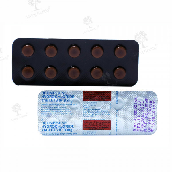 BROMHEXINE 8 MG TAB (10TAB)