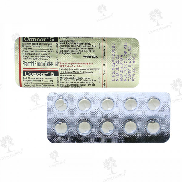 CONCOR 5 MG TAB (10TAB)