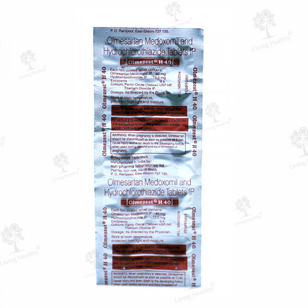 OLMEZEST H 40 MG TAB (10 TAB)