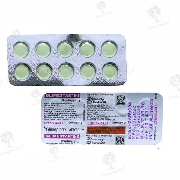 GLIMESTAR 3 MG TAB (10TAB)