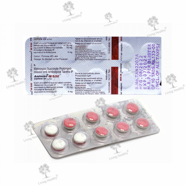 AMLOVAS M 5/50 MG TAB (10 TAB)