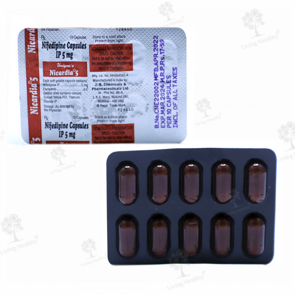 NICARDIA 5 MG CAP (15CAP)