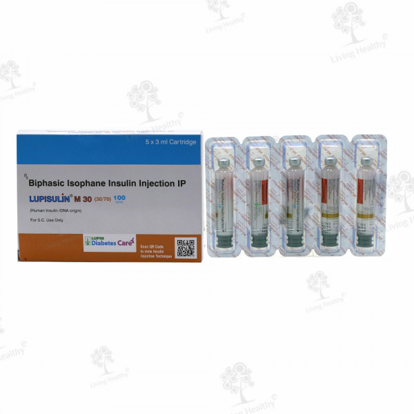 LUPISULIN M 30/70 100 IU/ML(CART) INJ (3ML)