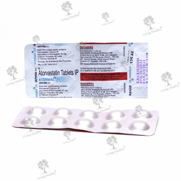 ATORMAC 20 MG TAB (10 TAB)