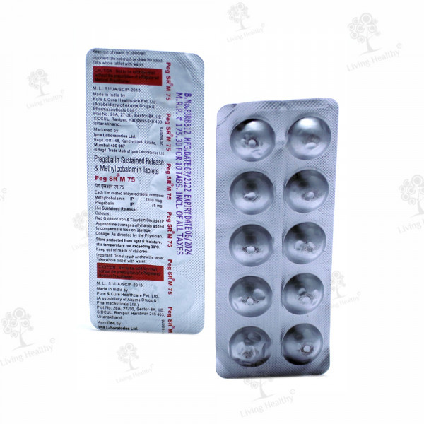 PEG SR M 75 MG TAB (10 TAB)