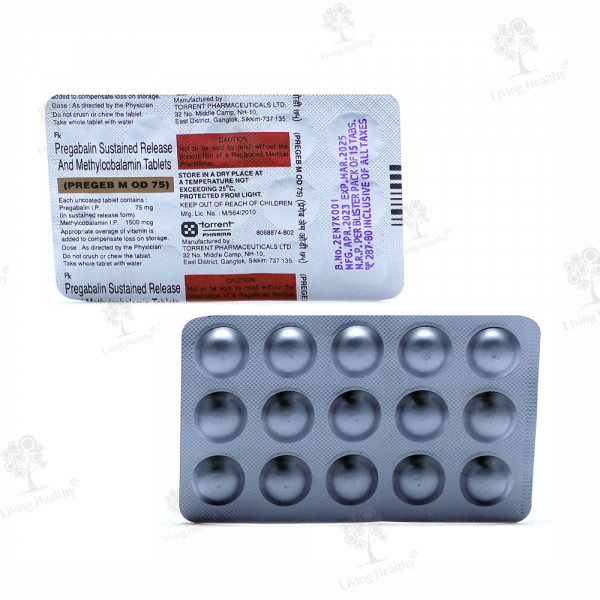 PREGEB M OD 75 MG TAB (15 TAB)