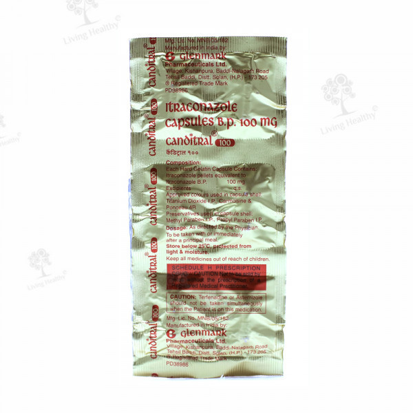 CANDITRAL 100 MG CAP (10CAP)
