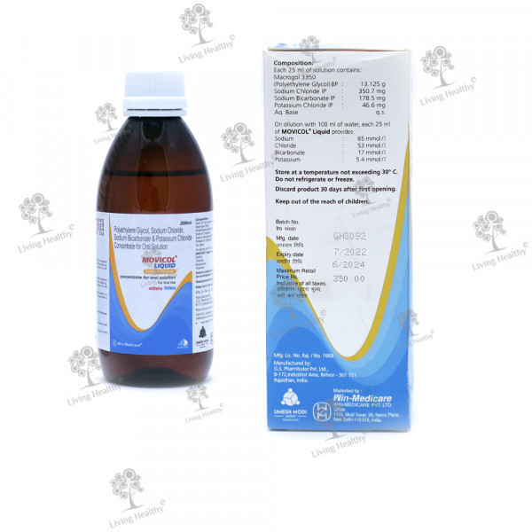 MOVICOL LIQUID (ORANGE fLAVOUR)  (200ML)