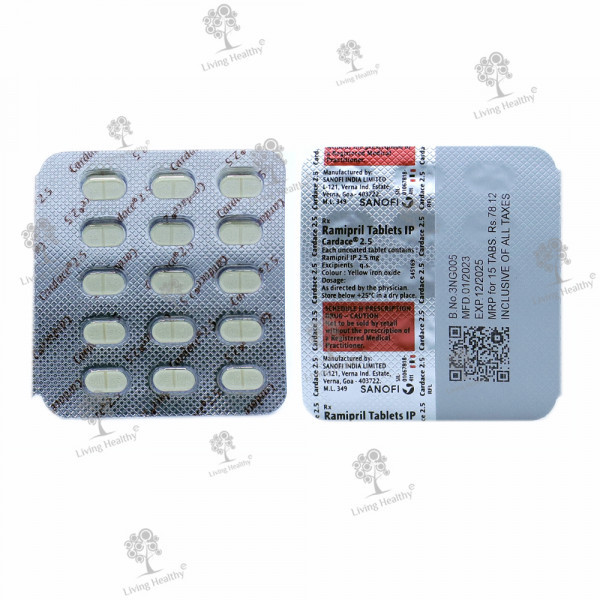 CARDACE 2.5 MG TAB (15 TAB)
