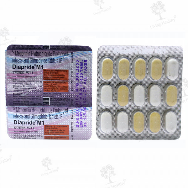 DIAPRIDE M1 LV TAB (15TAB)