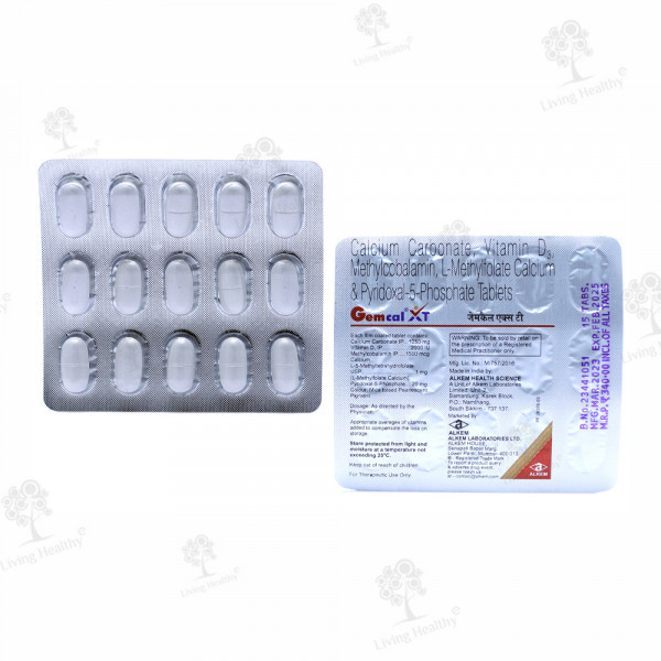 GEMCAL XT CAP (15TAB)