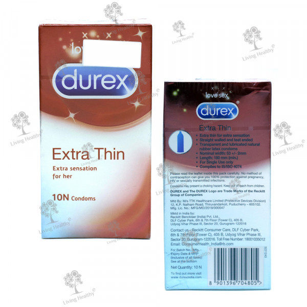 DUREX EXTRA THIN  (10 PCS)