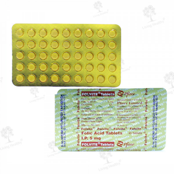 FOLVITE 5 MG TAB (45 TAB)