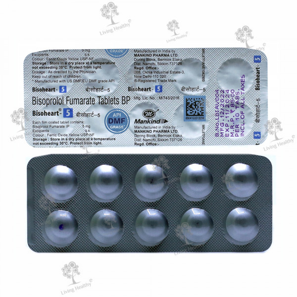 BISOHEART 5 MG TAB (10TAB)