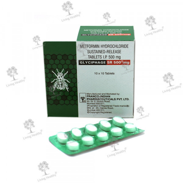 GLYCIPHAGE SR 500 MG TAB (10 TAB)