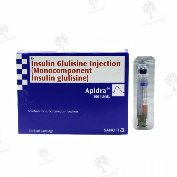 APIDRA 100 IU-ML CART. INJ (3 ML)