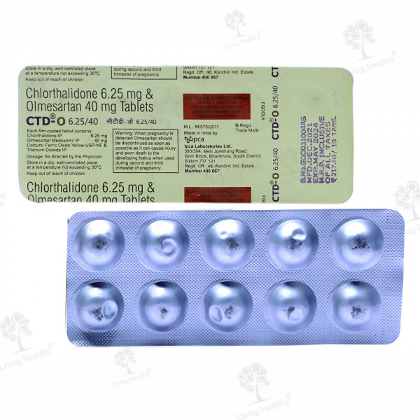 CTD O 6.25 MG-40 MG TAB (10 TAB)