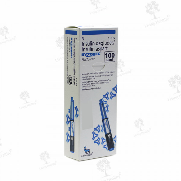 RYZODEG FLEX TOUCH 100IU-ML (1 INJ)