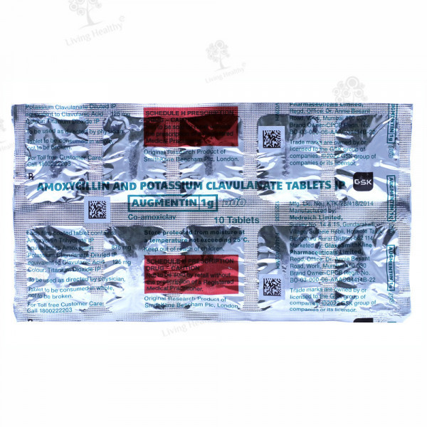 AUGMENTIN DUO 1000 MG TAB (10TAB)