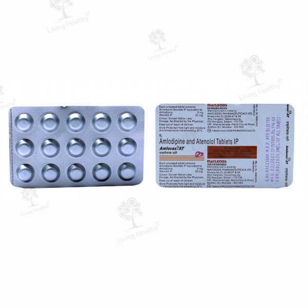 AMLOVAS AT 50 MG TAB (15 TAB)