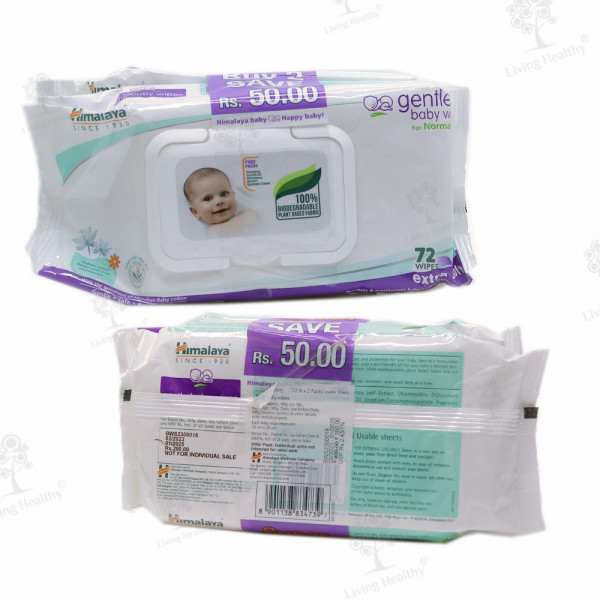 BABY WIPES HIMALAYA (72PCS)