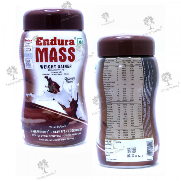 ENDURA MASS POWDER  (BANANA) (500GM)