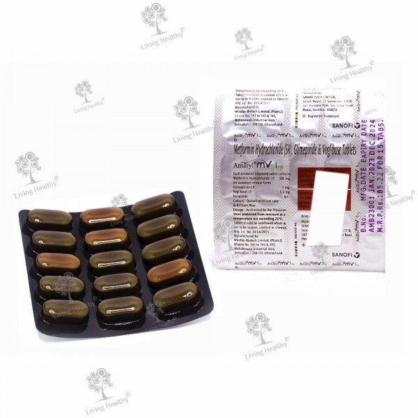 AMARYL MV 1MG TAB (15TAB)