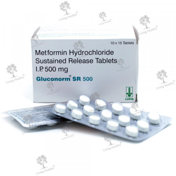 GLUCONORM SR 500 MG TAB (15 TAB)