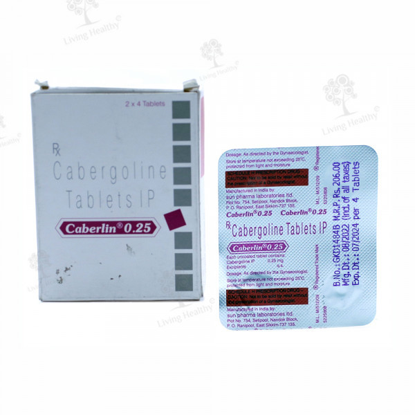 CABERLIN 0.25 MG TAB (4TAB)