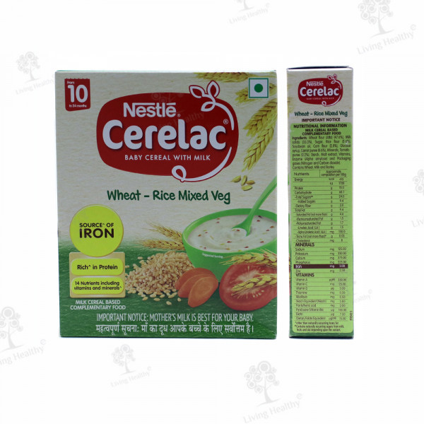 CERELAC 3 WHEAT RICE MIX. VEG  (300GM)