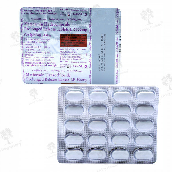 CETAPIN XR 500 MG TAB (20 TAB)