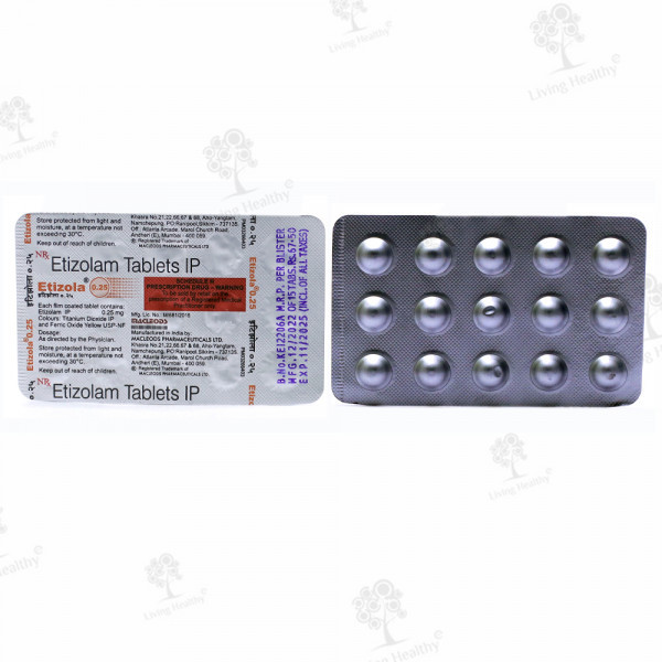ETIZOLA 0.25 MG (15 TAB)