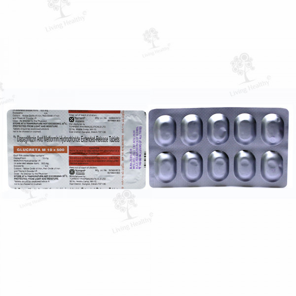 GLUCRETA M 10/500 MG (10 TAB)