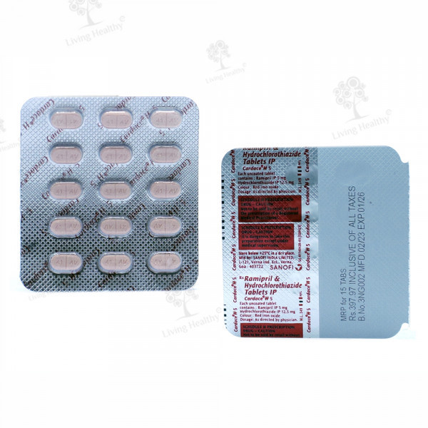 CARDACE H 5 MG TAB (15TAB)