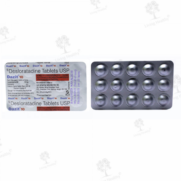 DAZIT 10 MG TAB (15TAB)