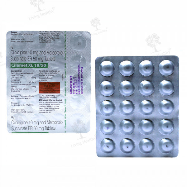 CILAMET XL 10/50 TAB (20 TAB)