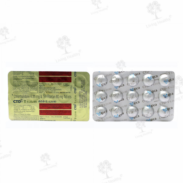 CTD T 6.25 / 80 MG TAB (15TAB)