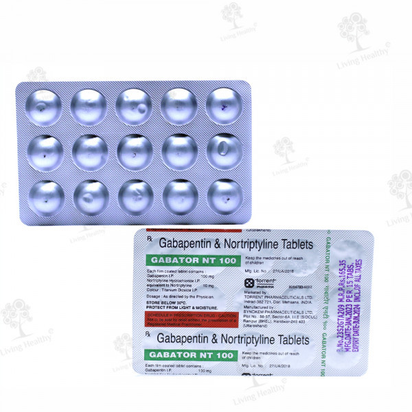 GABATOR NT 100 MG TAB (15 TAB)