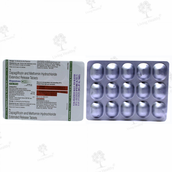 DAPAMAC M 10/500 MG (15 TAB)